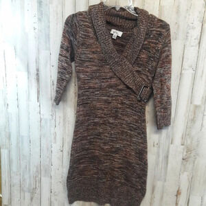 Alyx Limited Brown Sweater Dress Belted Knit Short
